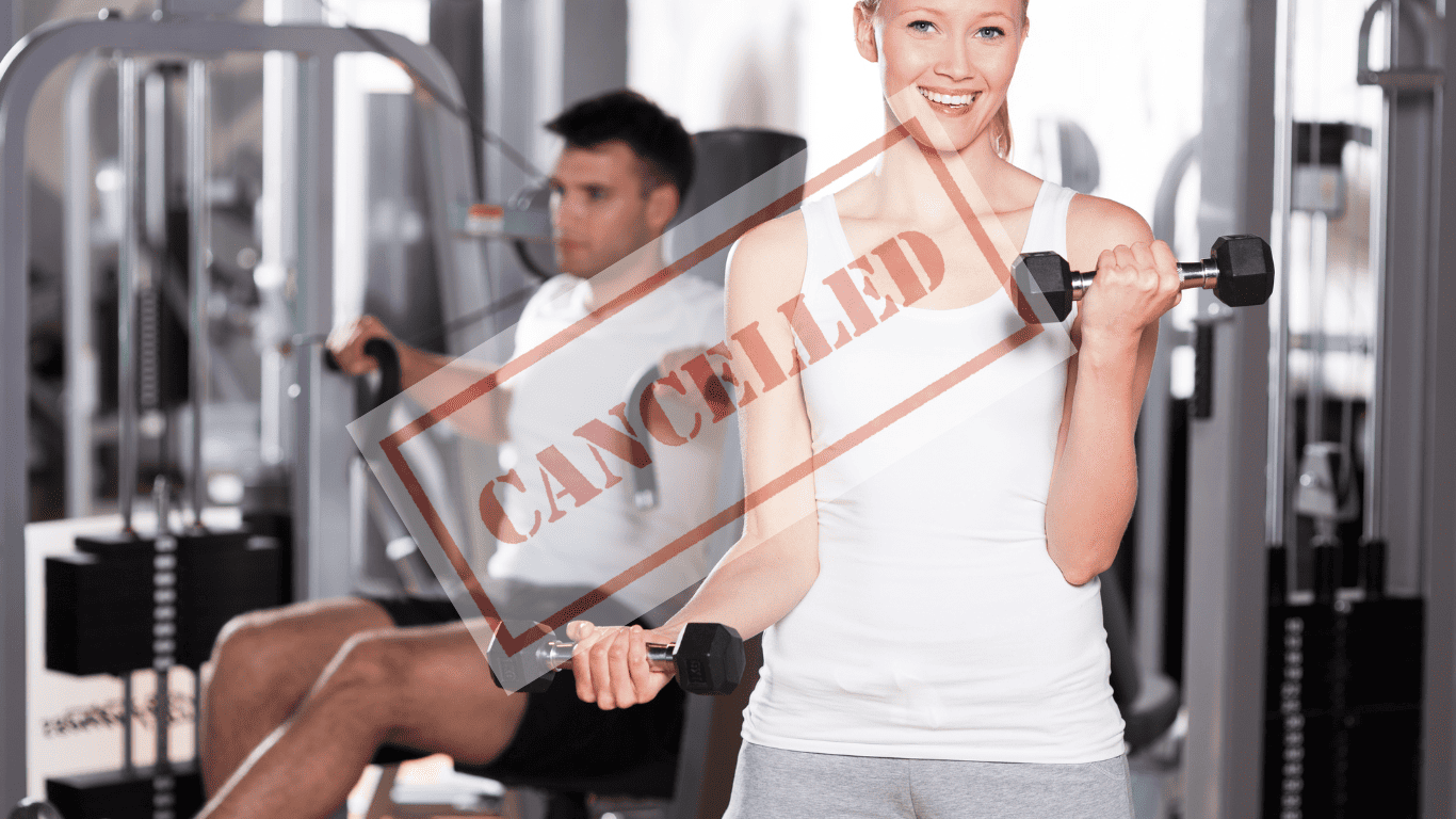 Gym and Health Club Cancellation Certificate
