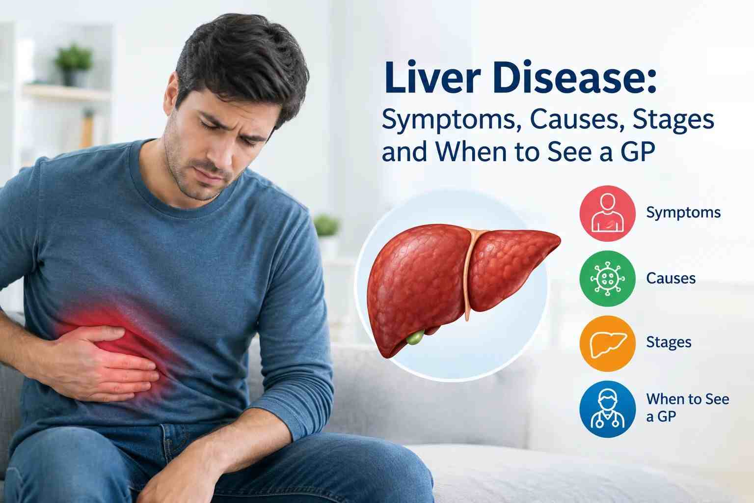 Liver Disease Symptoms, Causes, Stages and When to See a GP